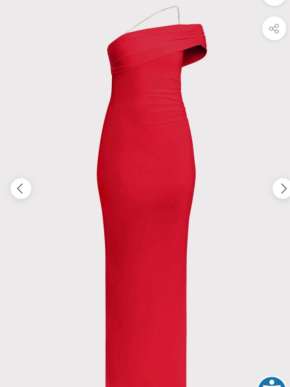 Herve Leger Vibrant Red Maxi Column Skirt